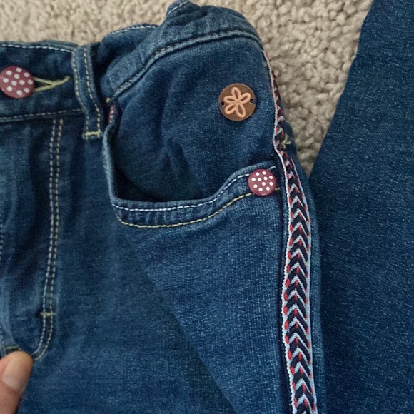 Matilda Jane - Dark Blue Side striped Jegging Jeans - Picture 6 of 10